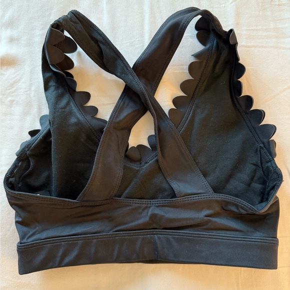 Electric Yoga - Lusting Scalloped Black Sports Bra - Picture 11 of 11